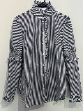 See by Chloe Ruffled Button Down Shirt Size 40